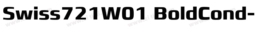 Swiss721W01 BoldCond字体转换
